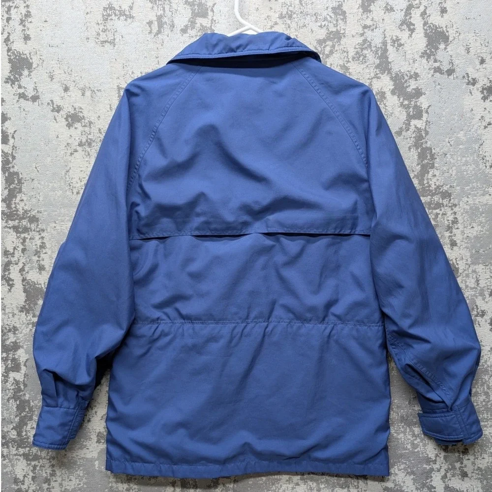 VTG Eddie Bauer Gore Tex Mens Blue Hooded Jacket Waterproof Breathable Chest 42